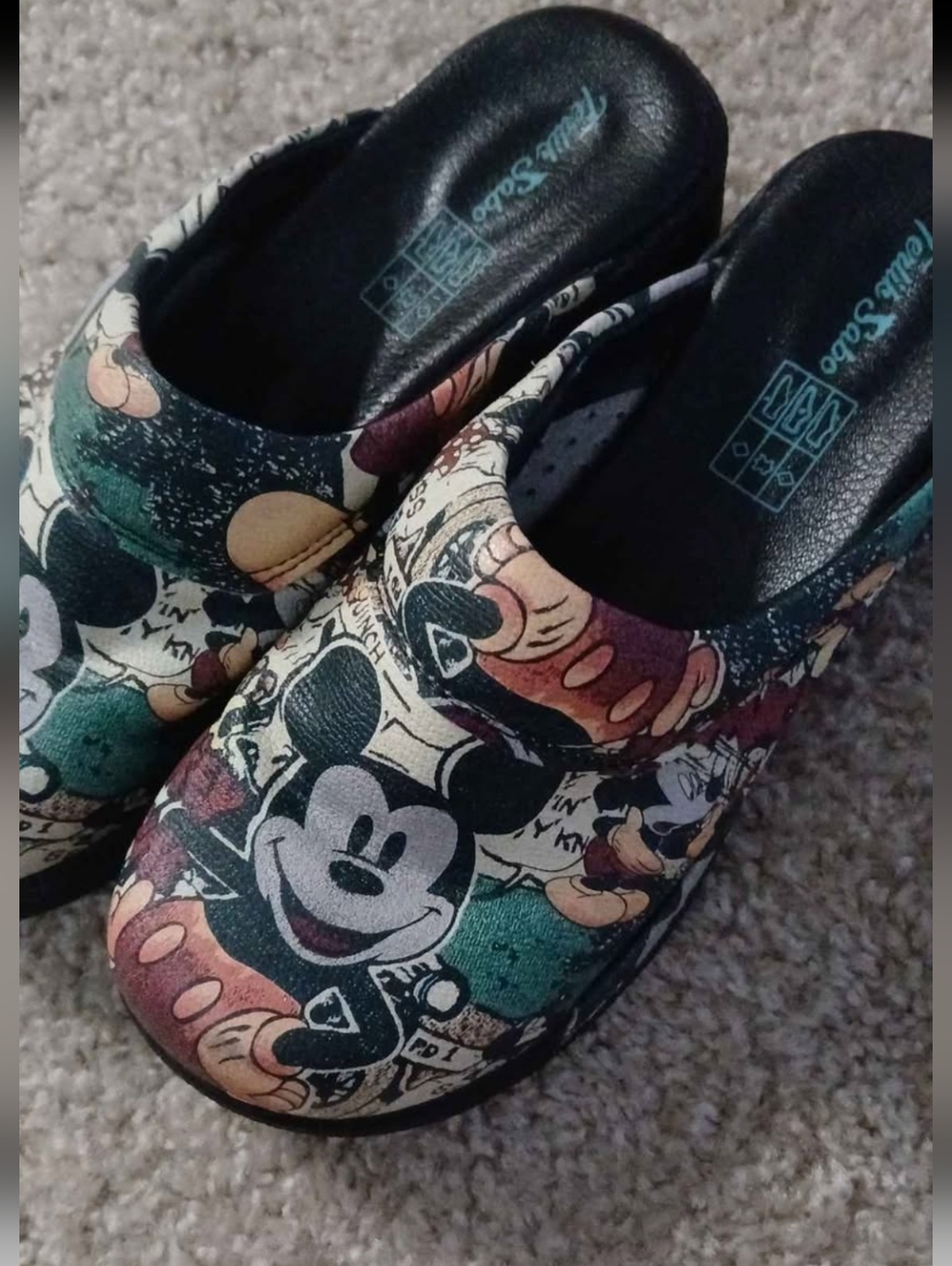 Womens Eu Size 38 Mickey Mouse Clogs Terlik Sabo